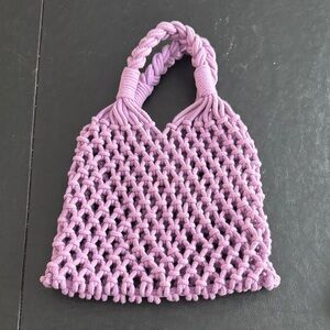 Purple Knitted J crew Women's Bag